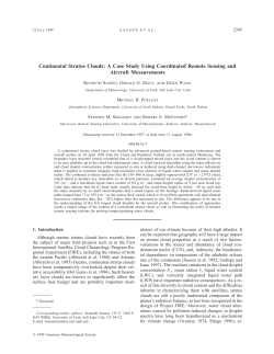 Continental Stratus Clouds: A Case Study Using