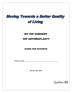 my hip surgery hip arthroplasty - Centre de sant&eacute; et de services