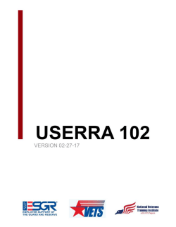 userra 102 - National Veterans Training Institute