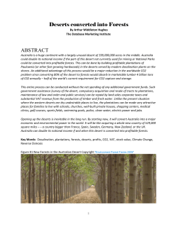Deserts converted into Forests July 5
