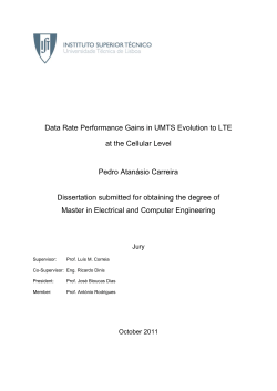 Data Rate Performance Gains in UMTS Evolution to LTE at the