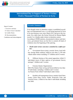 International Day in Support of Torture Victims Twelve Thousand