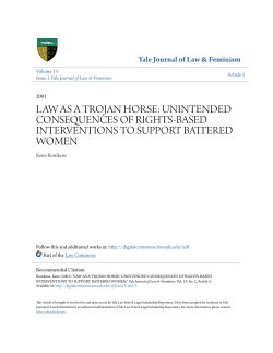 law as a trojan horse: unintended consequences of rights