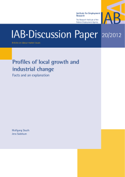 Profiles of local growth and industrial change