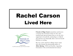 Rachel Carson - Friends of Sligo Creek