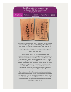 The Opium War in Japanese Eyes