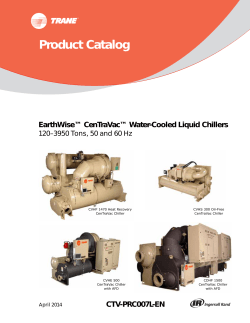 EarthWise CenTraVac Water-Cooled Liquid Chillers 120