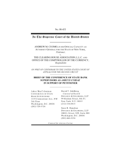 CSBS Amicus Brief - Conference of State Bank Supervisors