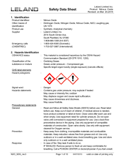 Nitrous Oxide - Leland Limited
