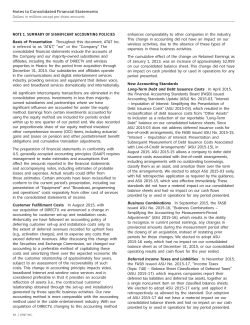 Notes to Consolidated Financial Statements