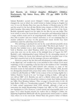 Midnight`s Children.