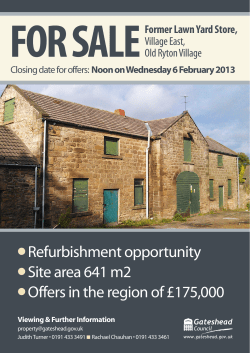 l Refurbishment opportunity l Site area 641 m2 l Offers in the region