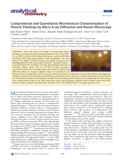 Compositional and Quantitative Microtextural Characterization of