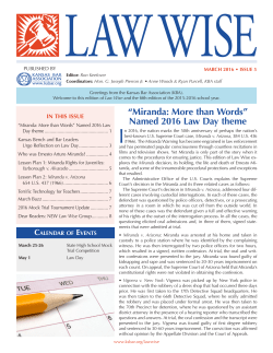 Law Wise &bull; 2016 March Issue