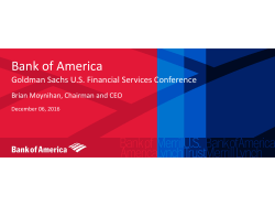 Goldman Sachs U.S. Financial Services Conference Presentation