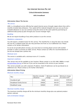 Critical Information Summary