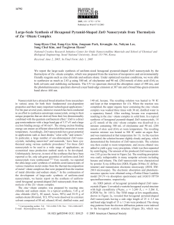 Large-Scale Synthesis of Hexagonal Pyramid