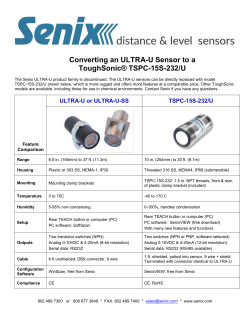 Converting an ULTRA-U Sensor to a ToughSonic&reg; TSPC-15S