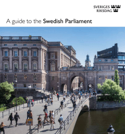 A guide to the Swedish Parliament