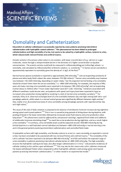 Osmolality and Catheterization