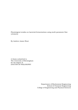 Physiological studies on bacterial fermentations using multi