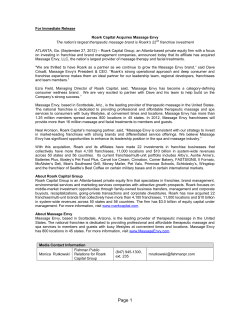 Massage Envy Press Release