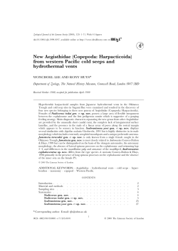 from western Pacific cold seeps and hydrothermal vents