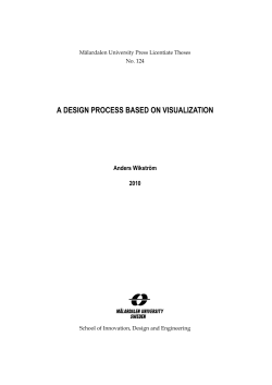 a design process based on visualization