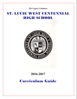 Curriculum Guide - St Lucie County School Sites