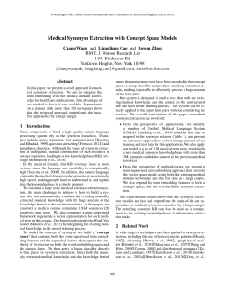 Medical Synonym Extraction with Concept Space Models