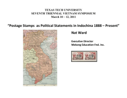 Postage Stamps as Political Statements in Indochina 1888 &ndash; Present