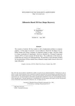 Silhouette-Based 3D Face Shape Recovery