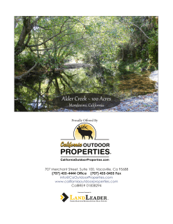 Alder Creek ~ 100 Acres - California Outdoor Properties