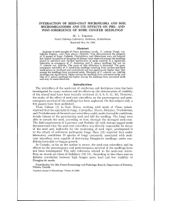 interaction of seed-coat microflora and soil microorganisms