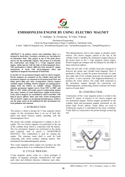 emissionless engine by using electro magnet