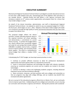 EXECUTIVE SUMMARY Annual Percentage Increase