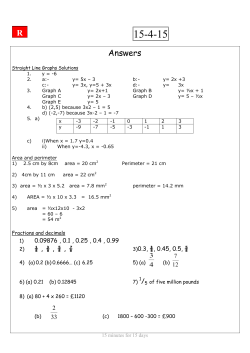 Answers to all original 15-4-15