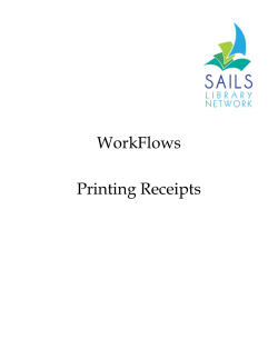 WorkFlows Printing Receipts