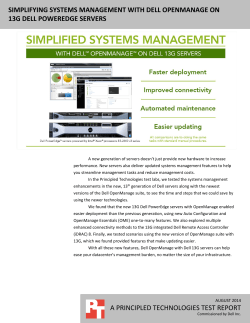 Simplifying systems management with Dell OpenManage on