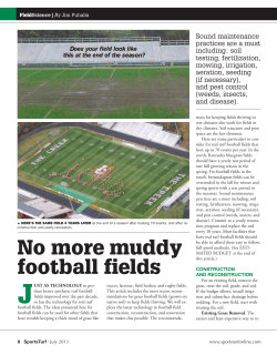 No more muddy football fields