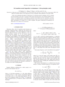 3d transition metal impurities in aluminum: A first