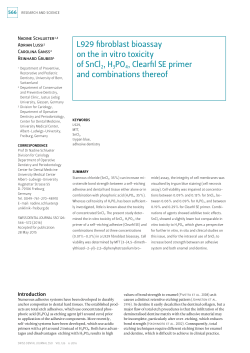 L929 fibroblast bioassay on the in vitro toxicity of SnCl2, H3PO4