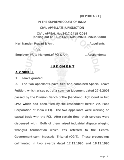 IN THE SUPREME COURT OF INDIA CIVIL