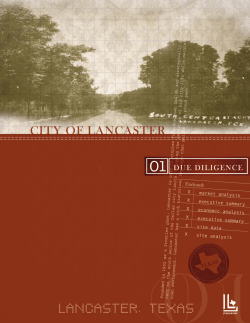 Phase One - Due Diligence (for Downtown Development