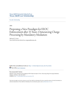 Proposing a New Paradigm for EEOC Enforcement after 35 Years