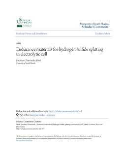 Endurance materials for hydrogen sulfide splitting in electrolytic cell