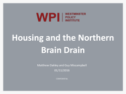 Housing and the Northern Brain Drain