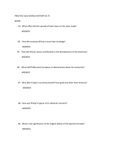 PRACTICE QUIZ WORLD HISTORY 63