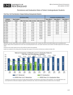 Retention and Graduation