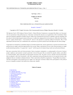 The Corporation as a Tocquevillian Association